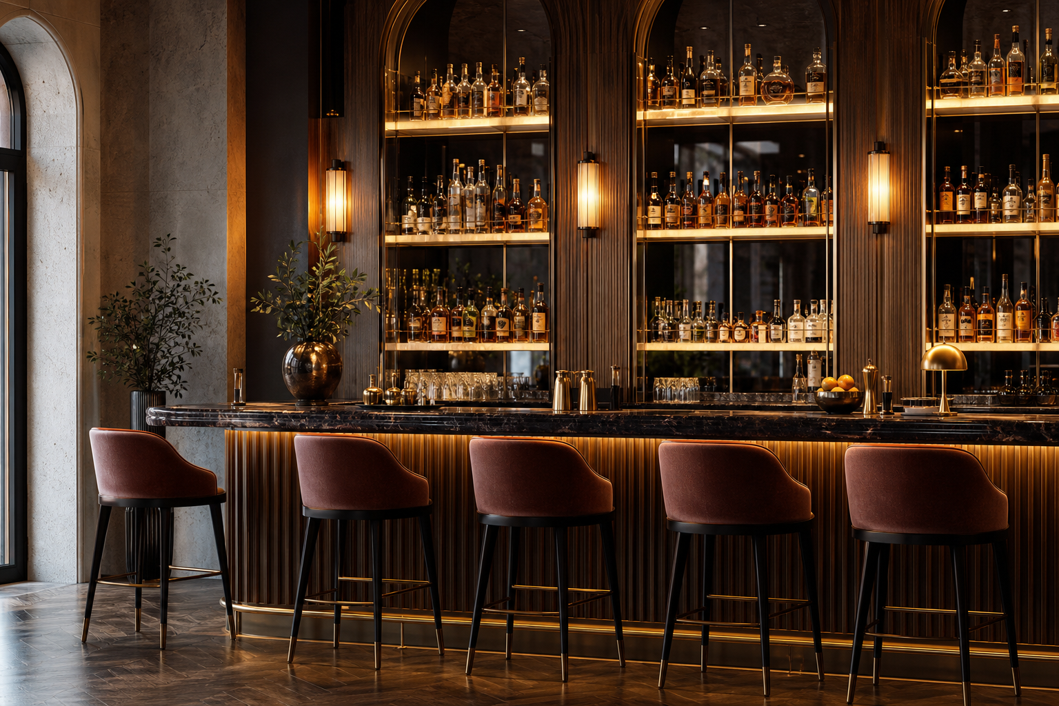 Banco bar di un bistrot